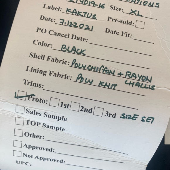 🌺 Kaktus Floral Chiffon Back Button-Down Top – Size XL – NWT - Picture 3 of 7